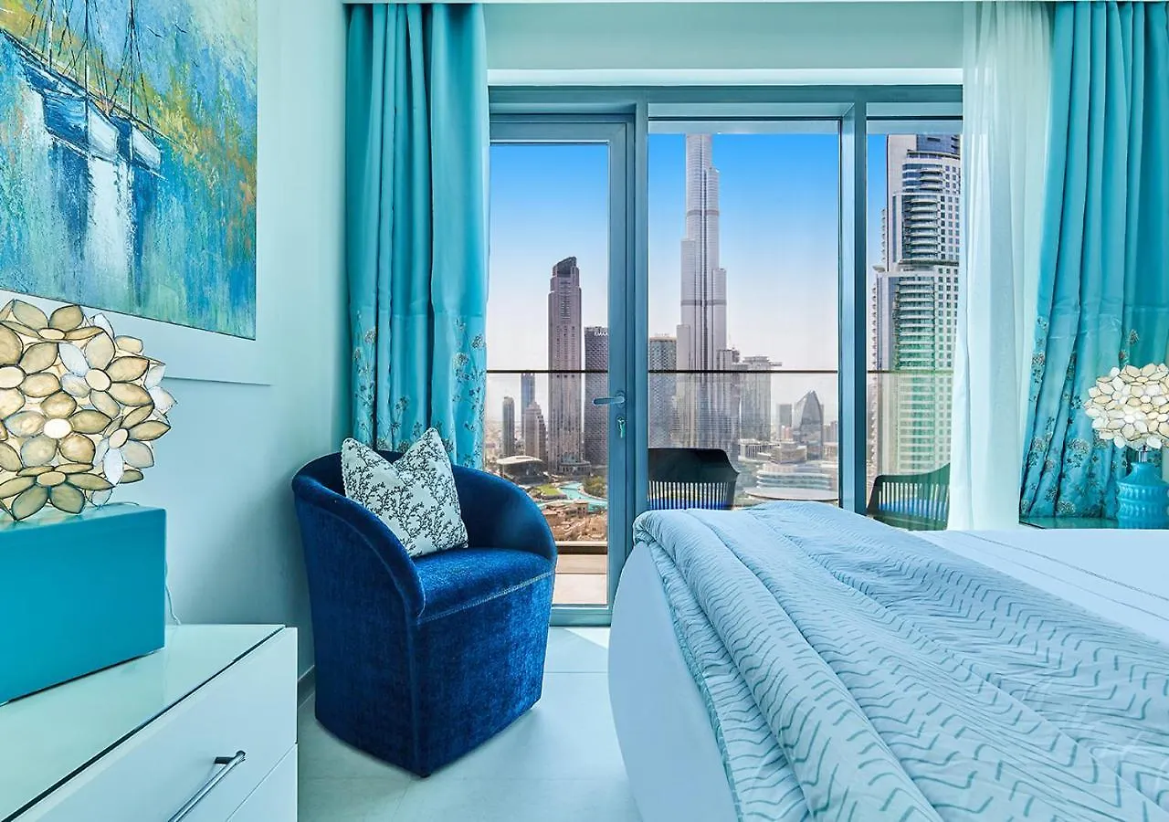 First Class 2Bd, Full Burj Khalifa View In The Heart Of Downtown Dubaj Apartament